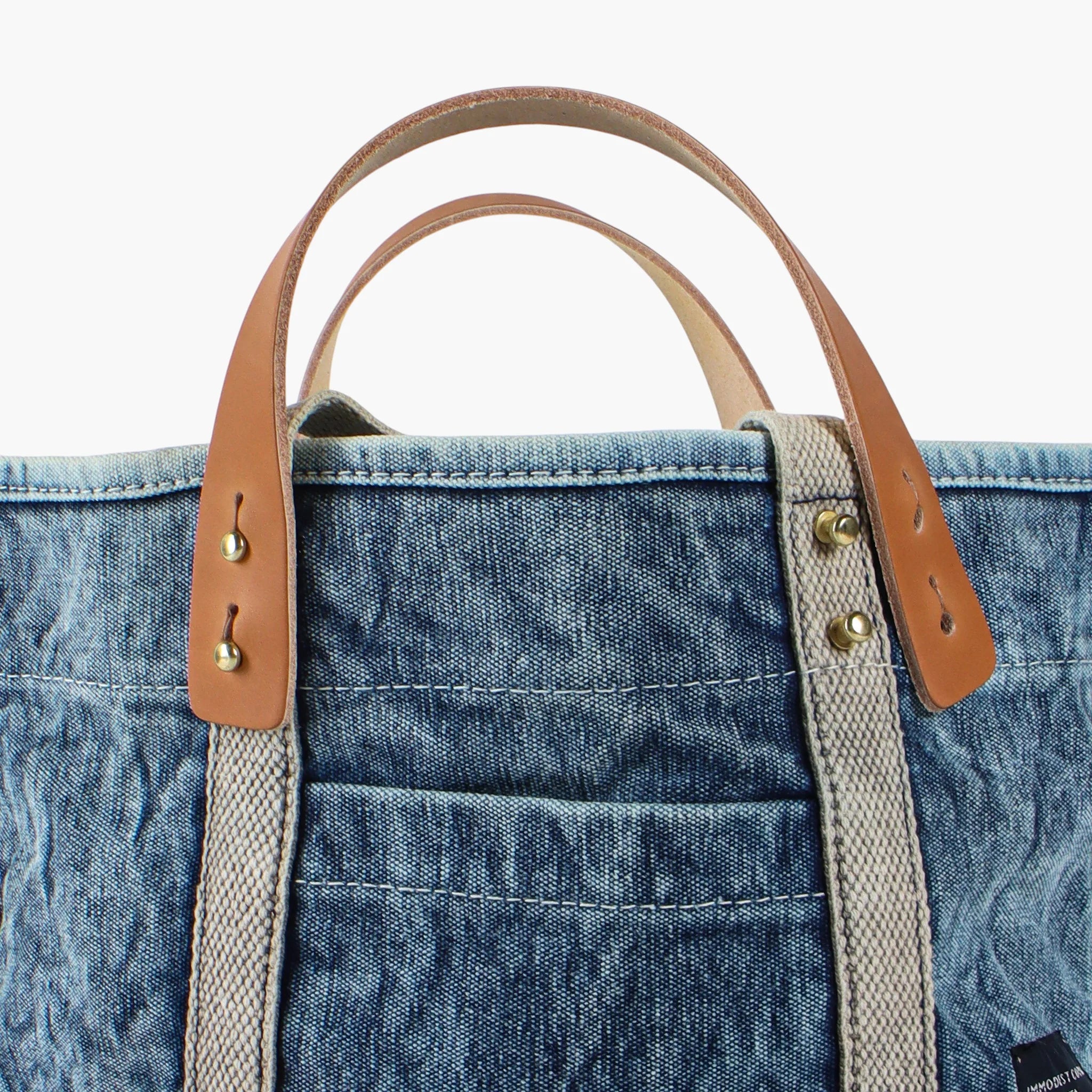 Lunch Tote, Washed Denim