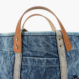 Lunch Tote, Washed Denim