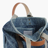 Lunch Tote, Washed Denim