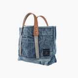 Lunch Tote, Washed Denim