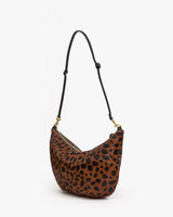 Lune Shoulder Bag, Leopard Suede
