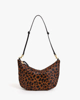 Lune Shoulder Bag, Leopard Suede