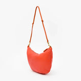 Lune Shoulder Bag, L'orange Italian Nappa Leather