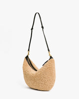 Lune Shoulder Bag, Cafe Au Lait Shearling