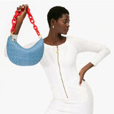 Gradual Link Shortie Strap, Bright Poppy Matte Resin