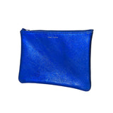 Tracey Tanner | Medium Zip Pouch, Hologram Cobalt