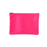 Tracey Tanner | Medium Zip Pouch, Fluoro Pink Patent