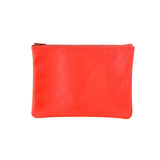 Tracey Tanner | Medium Zip Pouch, Fluoro Red Patent