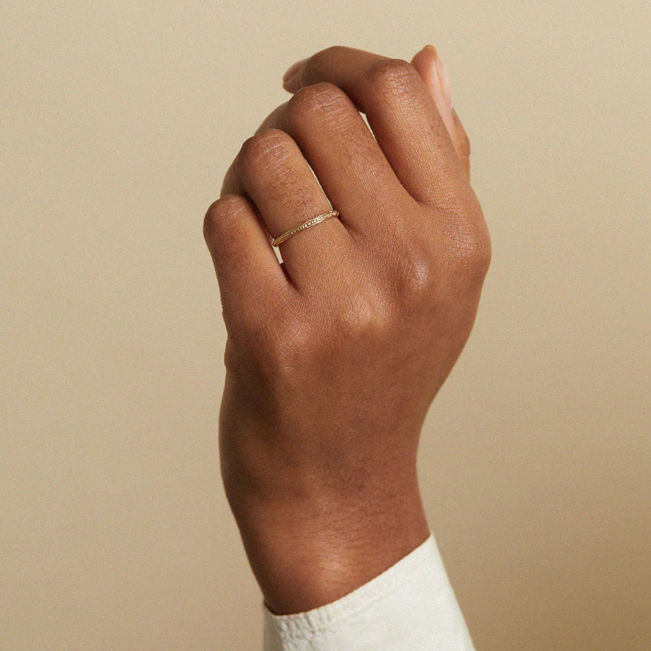 Single Beaded Wedding Band