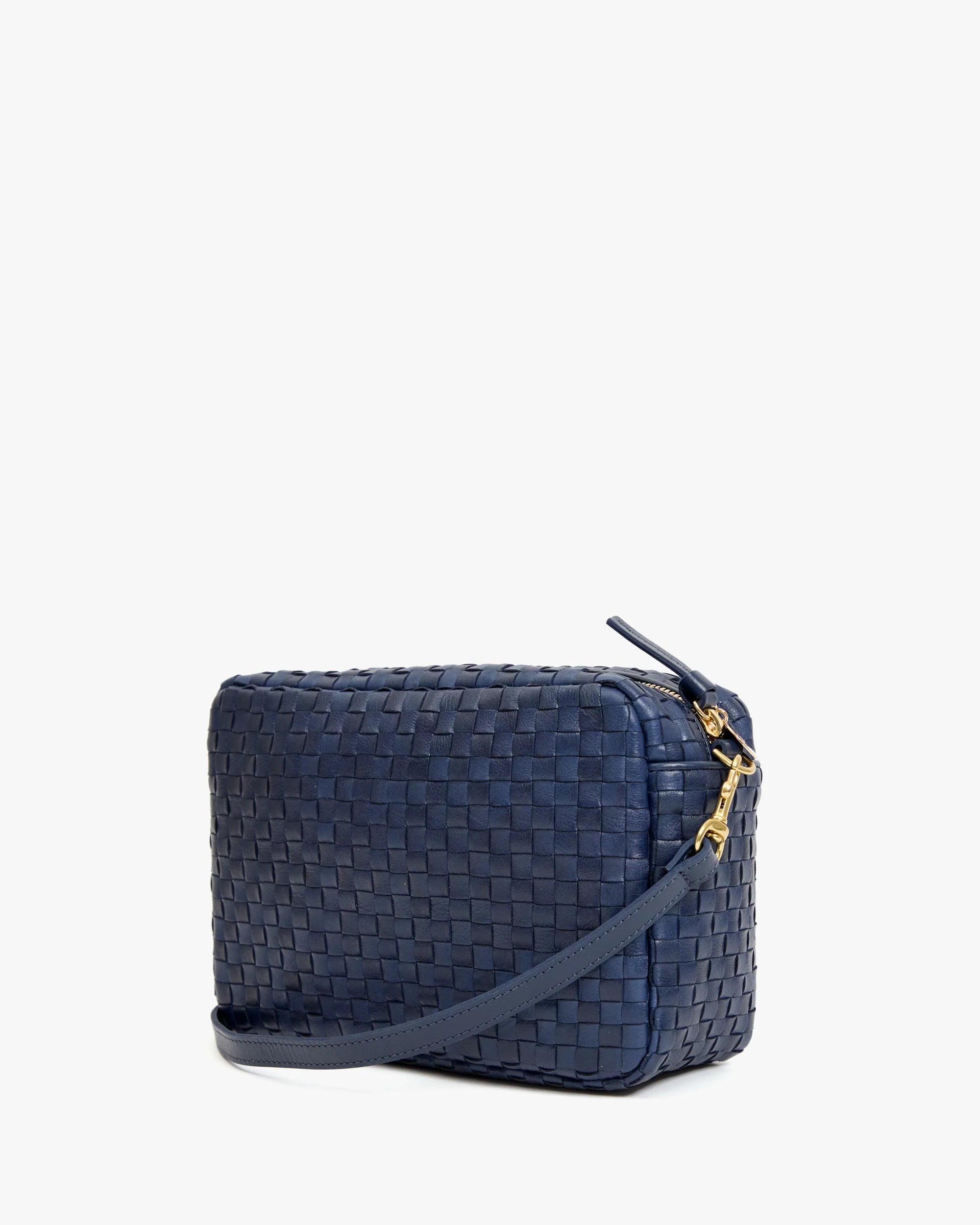 Marisol Bag, Woven Checker Bleu Marine