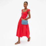 Marisol Bag, Desert Blue Woven Zig Zag