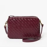 Marisol Bag, Cassis Woven Zig Zag