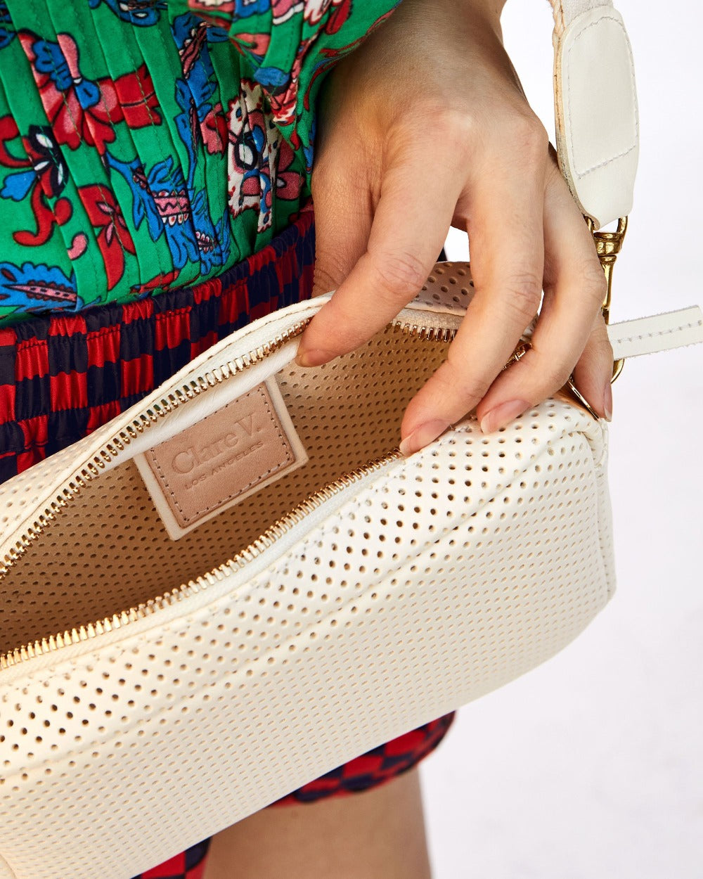 Midi Sac, Perf Cream