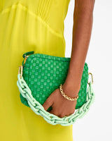 Midi Sac, Grass Woven Checker