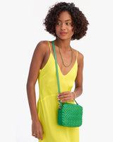 Midi Sac, Grass Woven Checker