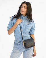 Midi Sac, Black Petit Caviar