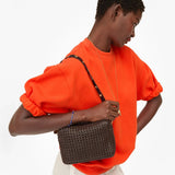 Midi Sac, Chocolate Rattan