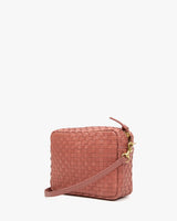 Midi Sac, Rose Clay Woven Checker
