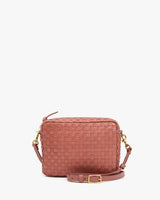 Midi Sac, Rose Clay Woven Checker