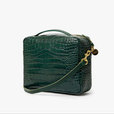 Mirabel Crossbody, Deep Pine Croco