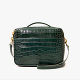 Mirabel Crossbody, Deep Pine Croco