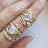 Mini Cove Moonstone Ring