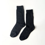 Modal Eyelet Socks, Jet Black
