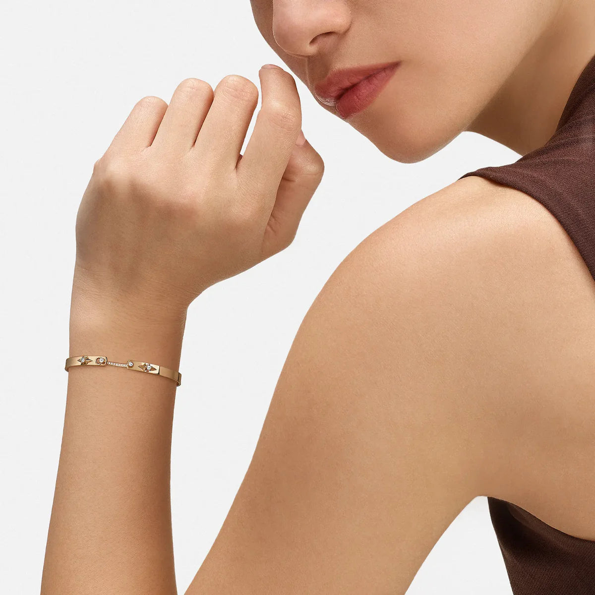 Reverie Mood 4mm Diamond Bangle