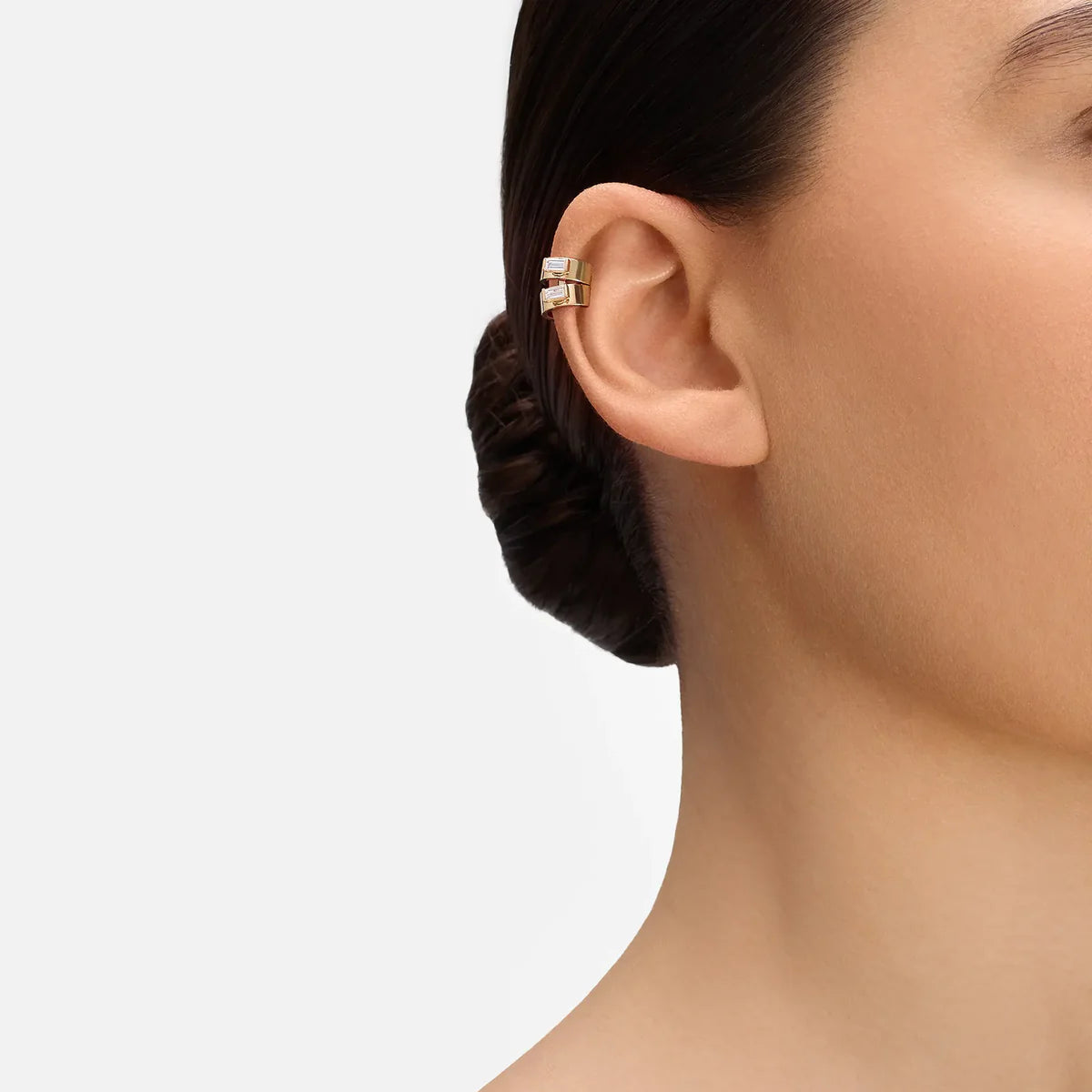 Dinner Date Baguette Diamond Ear Clip