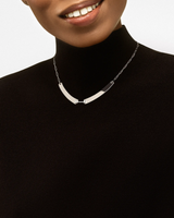 Dinner Date Mood Necklace in White Gold