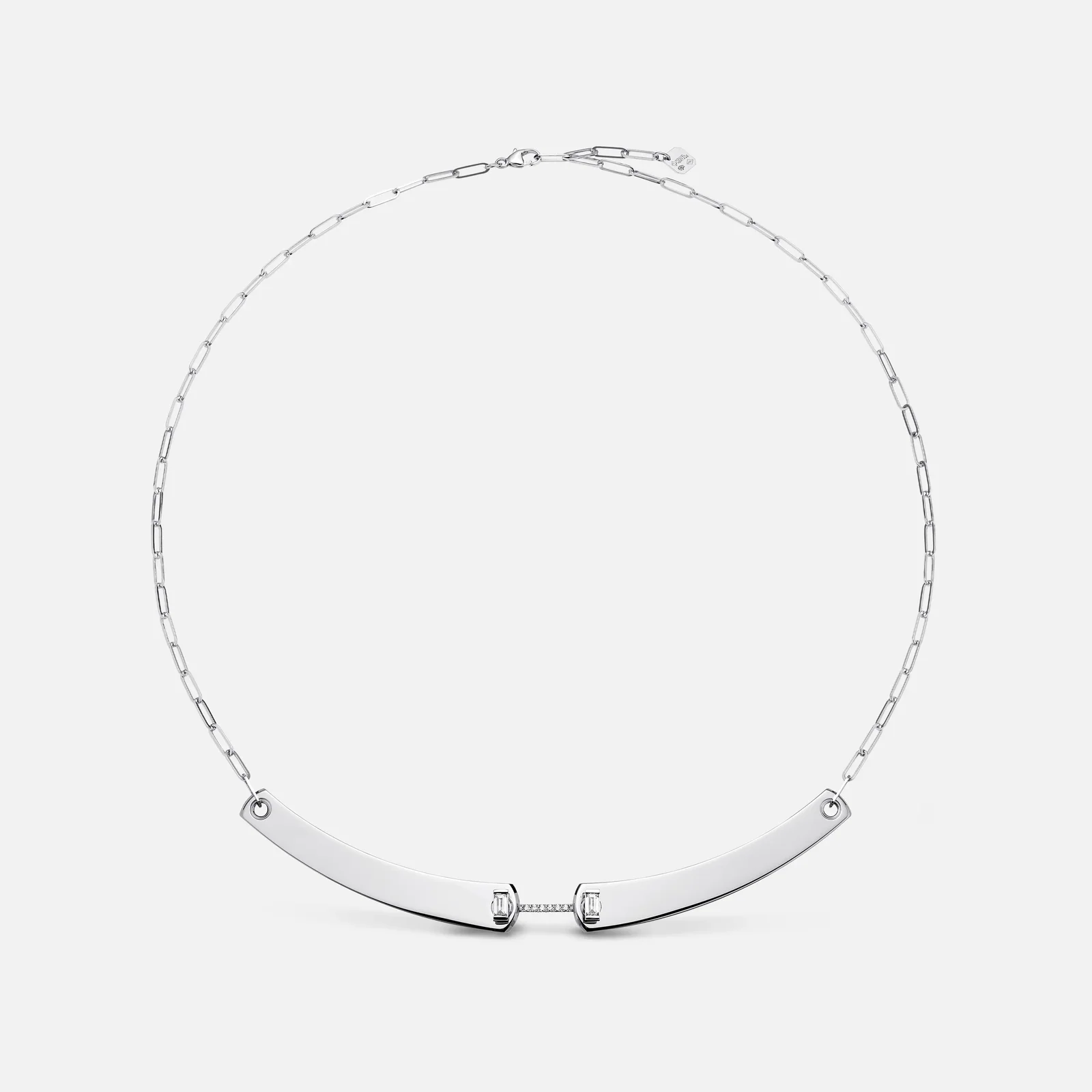 Dinner Date Mood Necklace in White Gold