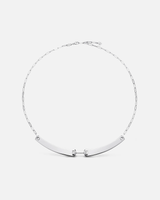 Dinner Date Mood Necklace in White Gold