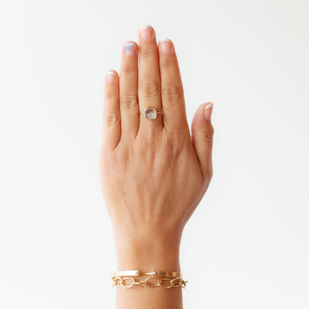Core Diamond Shaker Cushion Ring