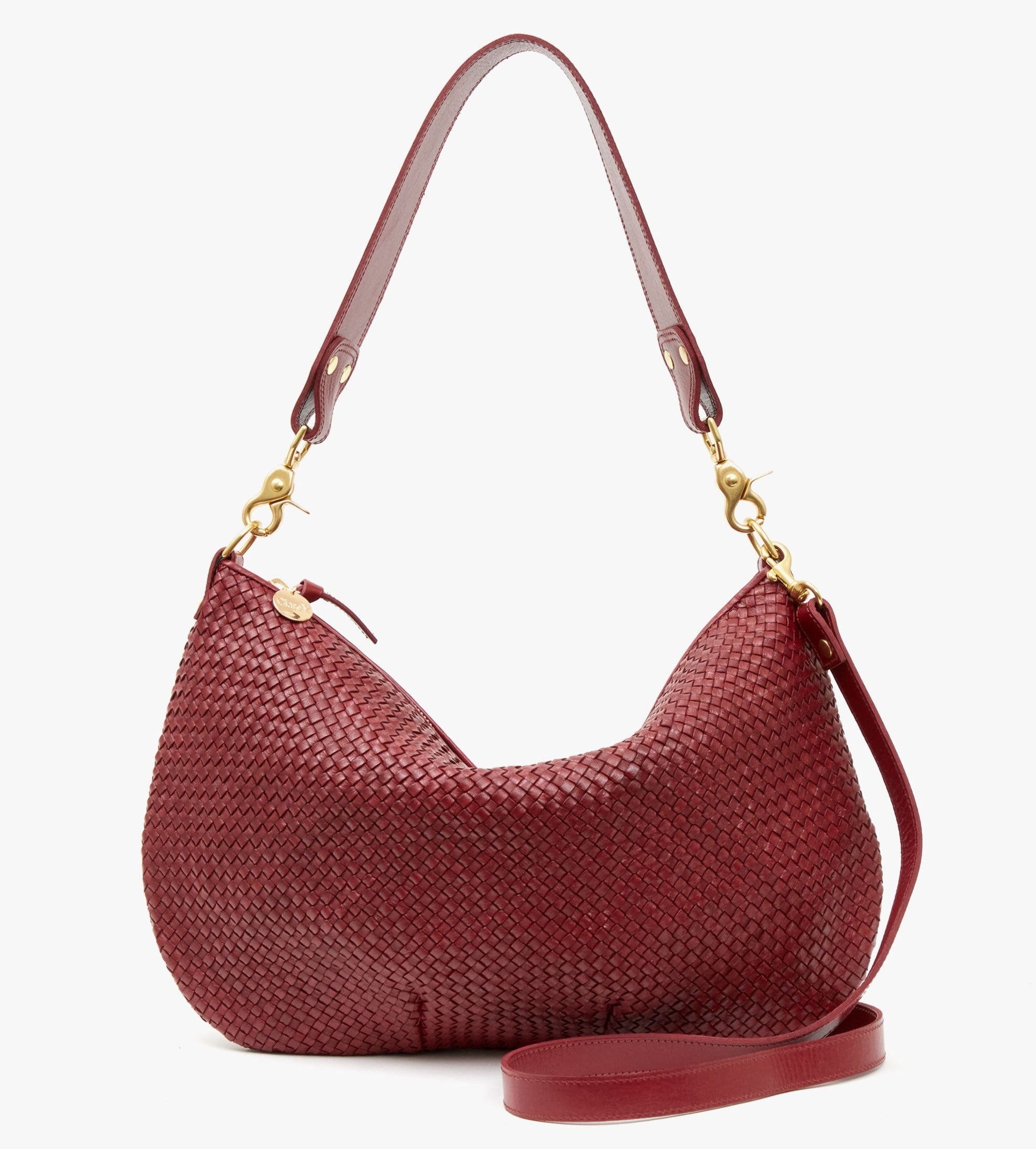 Clare V. Moyen Woven Leather Convertible Messenger Bag