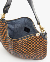 Moyen Messenger, Woven Black and Natural Checker