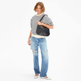 Moyen Messenger, Twilight Navy Medium Woven Diagonal