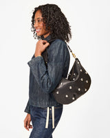 Moyen Messenger, Black Naturelle with Studs