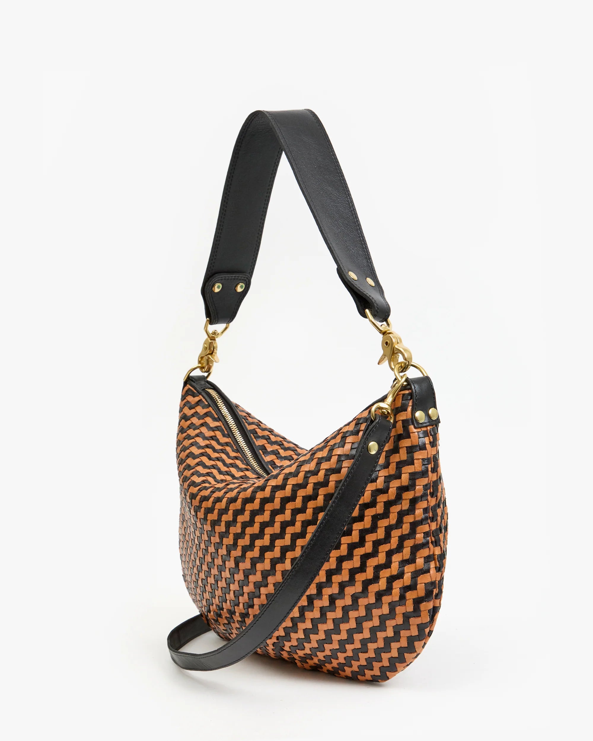 Moyen Messenger, Woven Zig-Zag, Black/Natural
