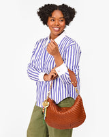 Moyen Messenger, Woven Zig Zag Hazelnut
