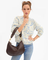 Moyen Messenger, Chocolate Woven Zig Zag