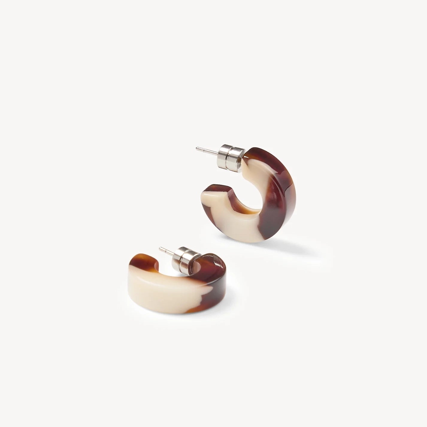 Muse Hoop Earrings, Mocha