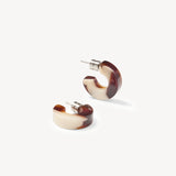 Muse Hoop Earrings, Mocha