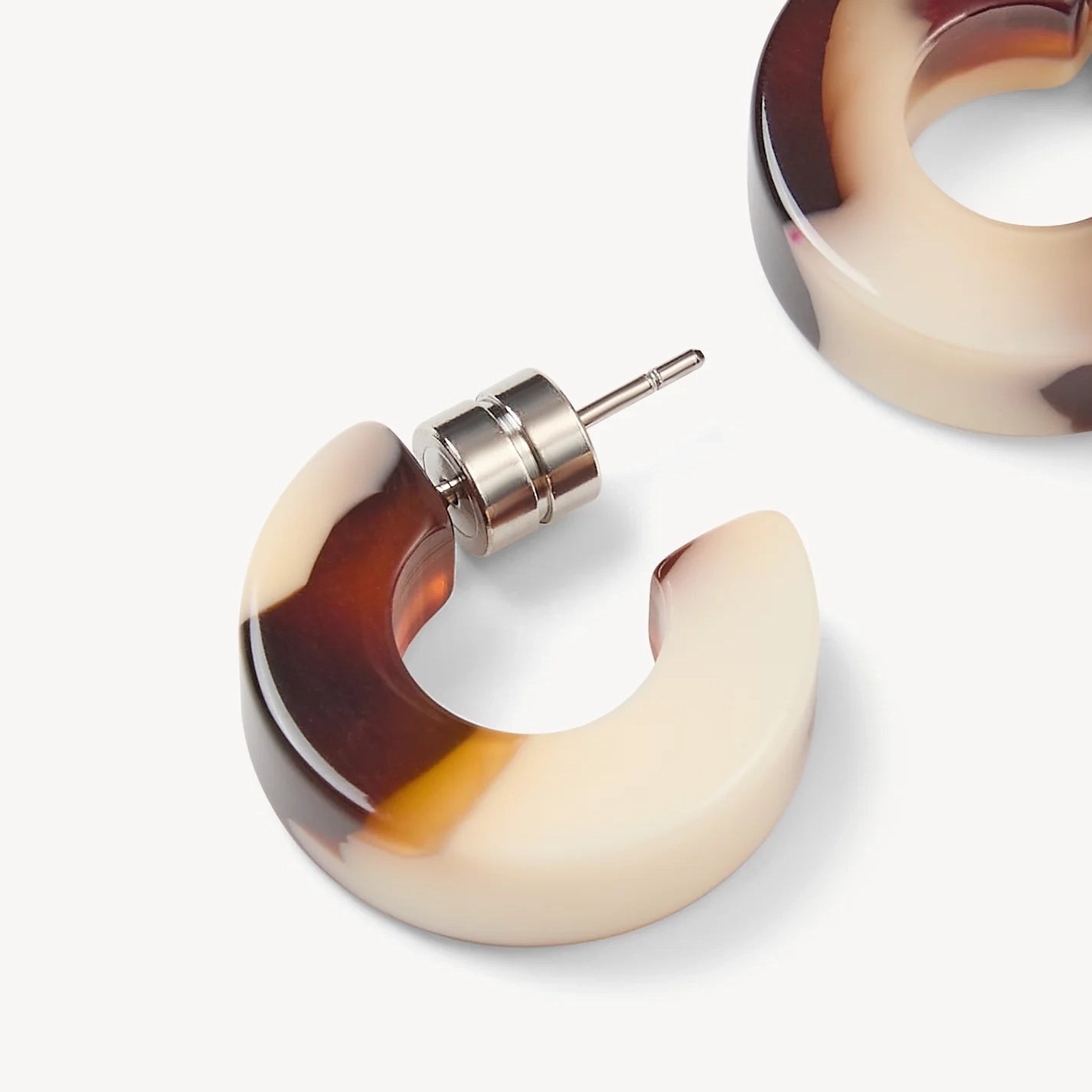 Muse Hoop Earrings, Mocha