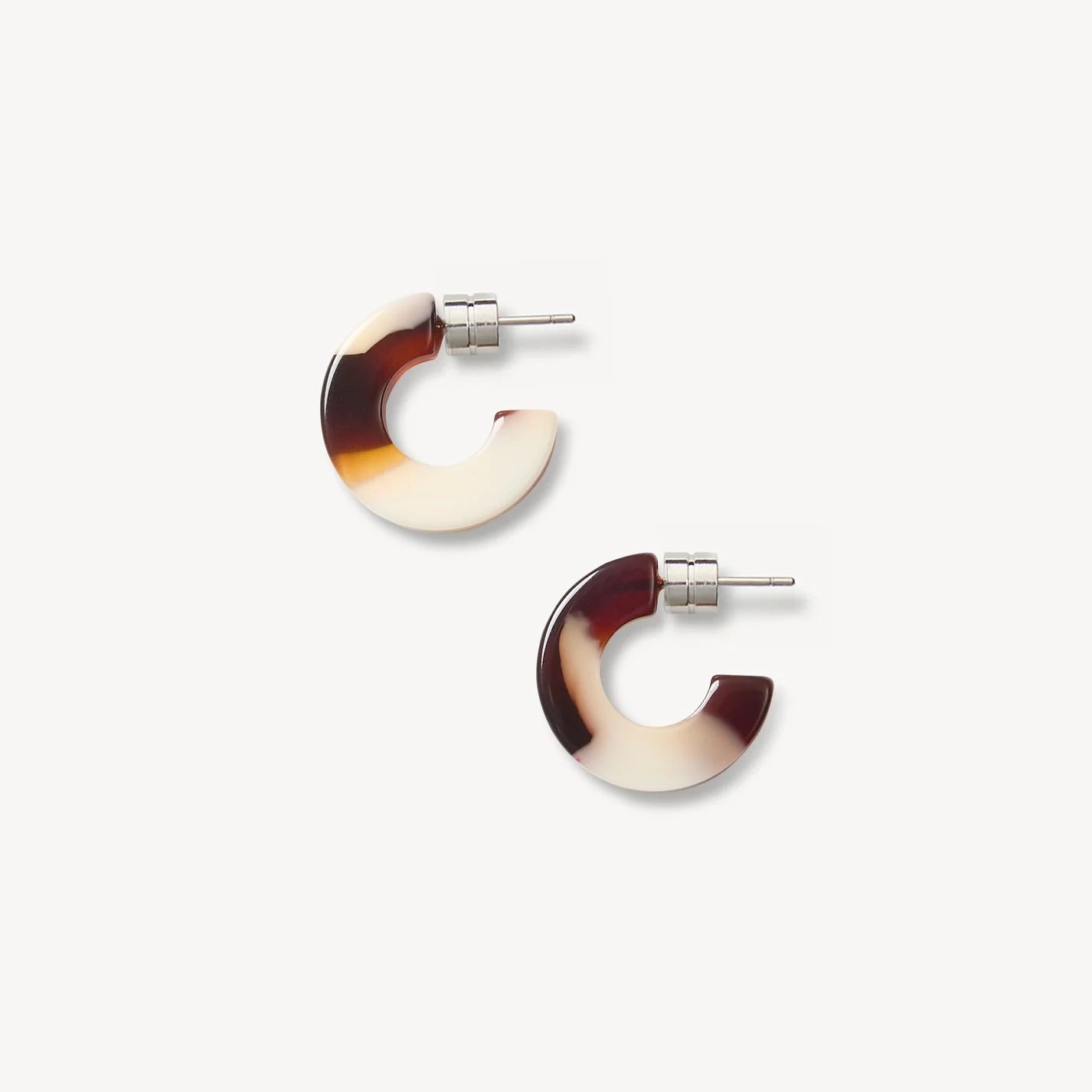 Muse Hoop Earrings, Mocha