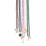 Petite Pink Tourmaline Beaded Necklace
