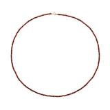 Petite Garnet Beaded Necklace