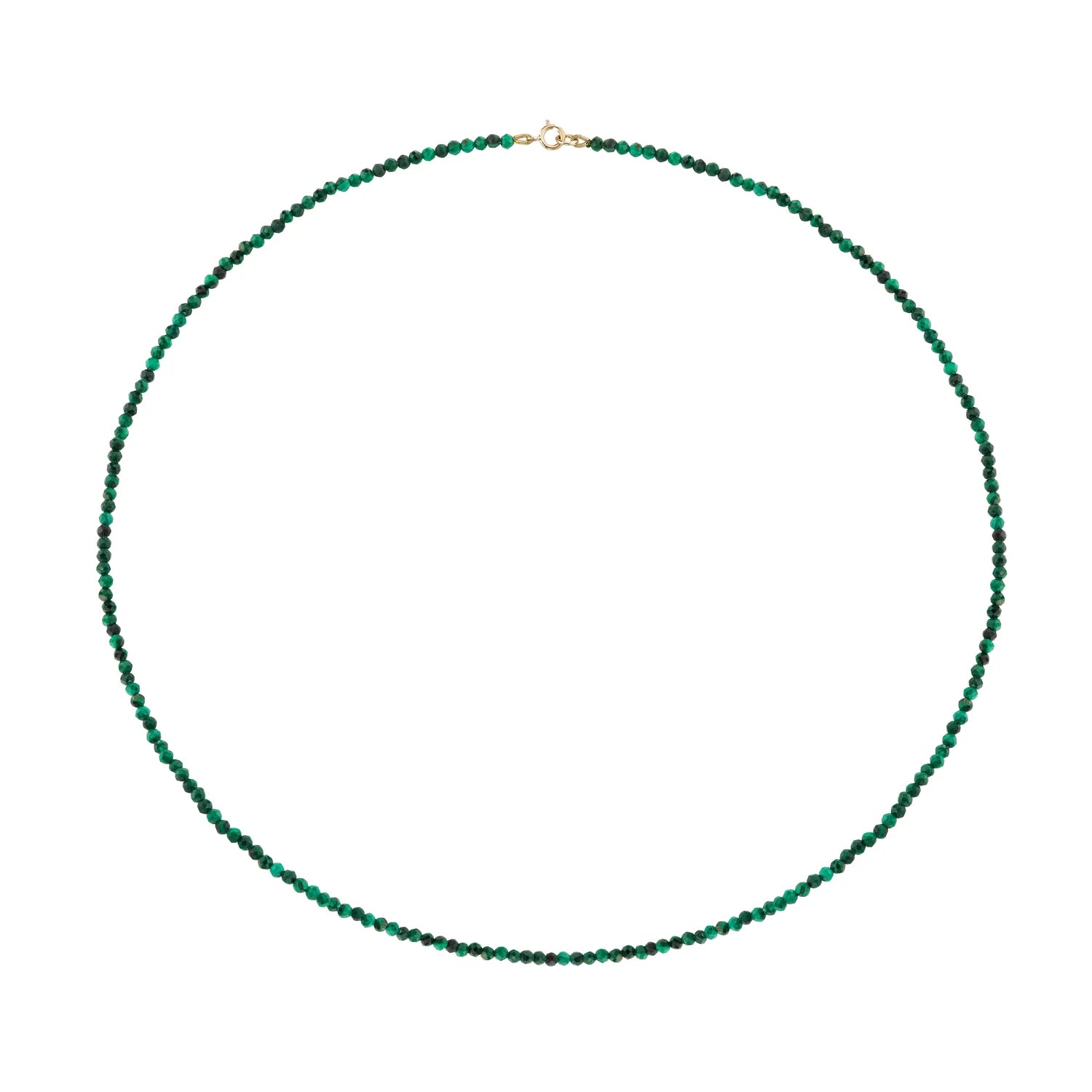 Petite Malachite Beaded Necklace