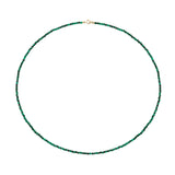 Petite Malachite Beaded Necklace