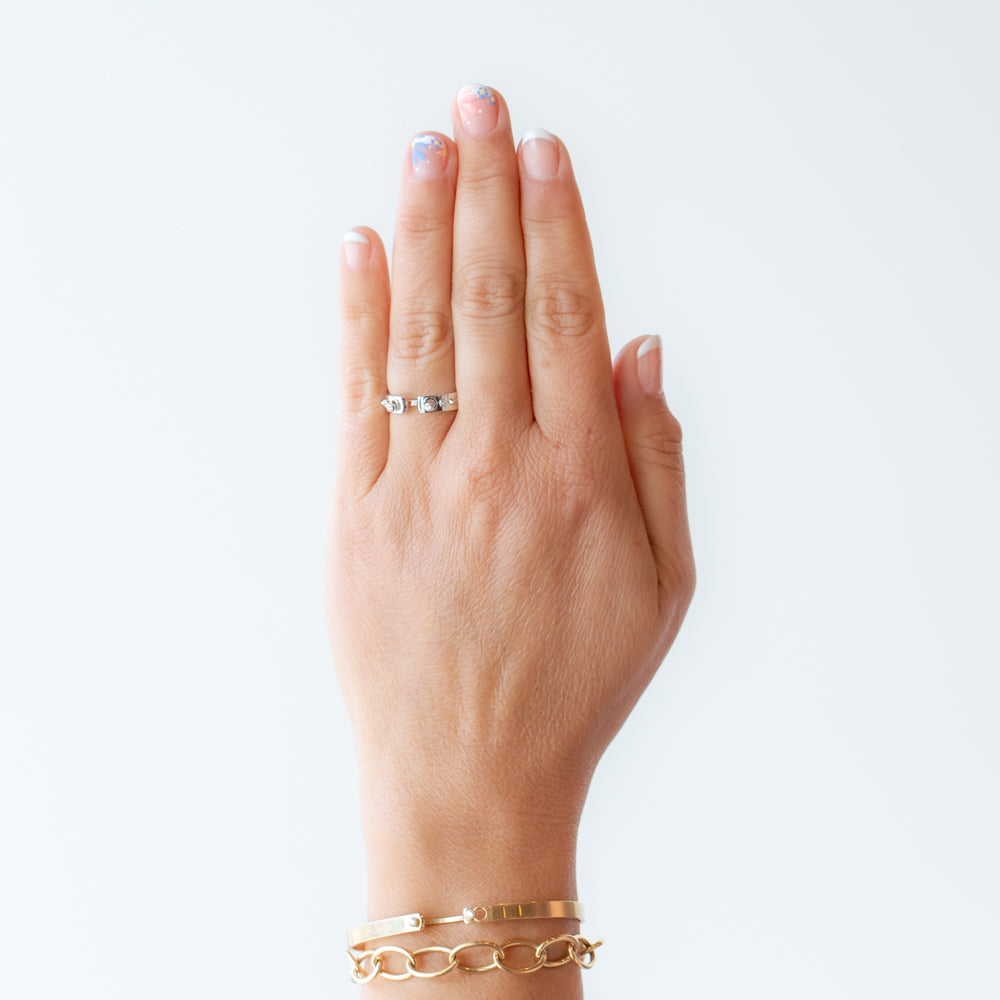 Brunch in NY Mood Ring with Diamonds