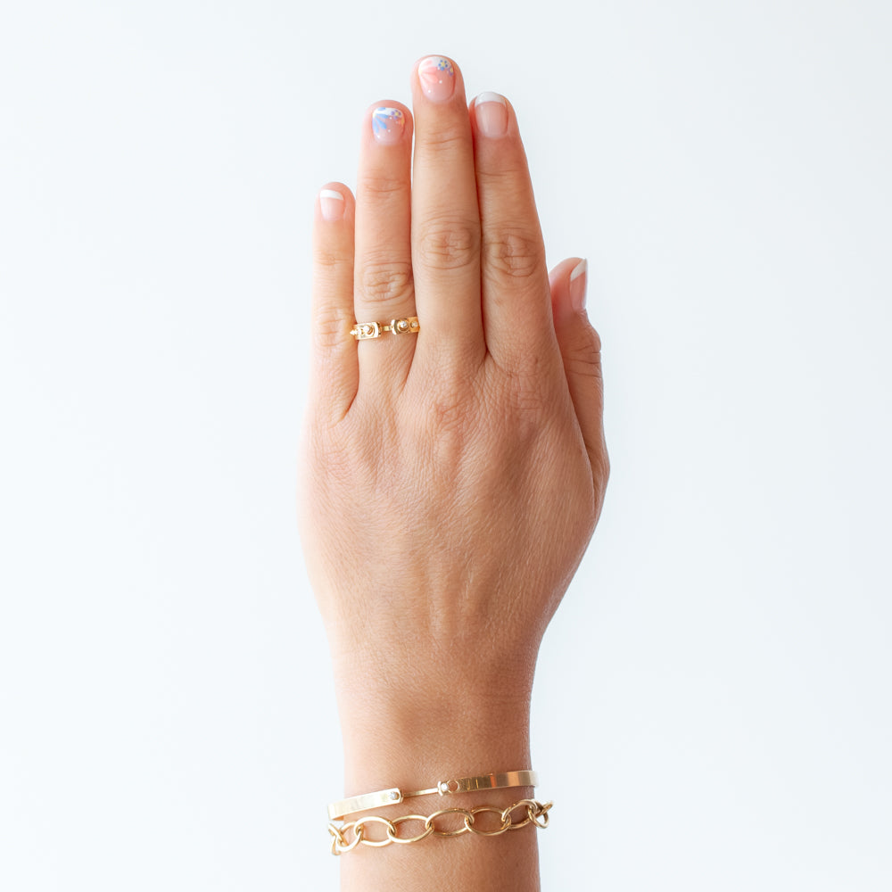 Brunch in NY Mood Ring with Diamonds